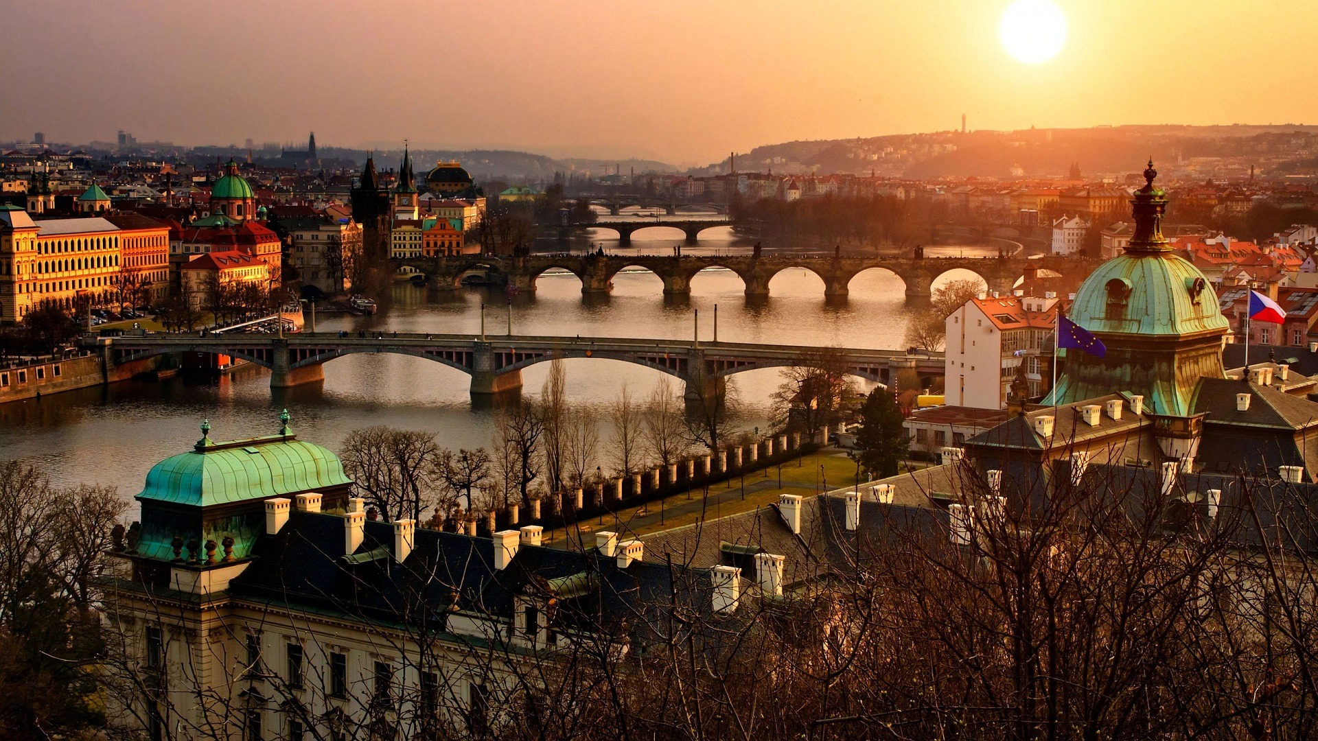 Panorama der Stadt Prag